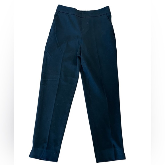 Banana Republic Hayden Petite Black Trousers Slim Ankle Work Slacks Size 00P - Picture 1 of 6